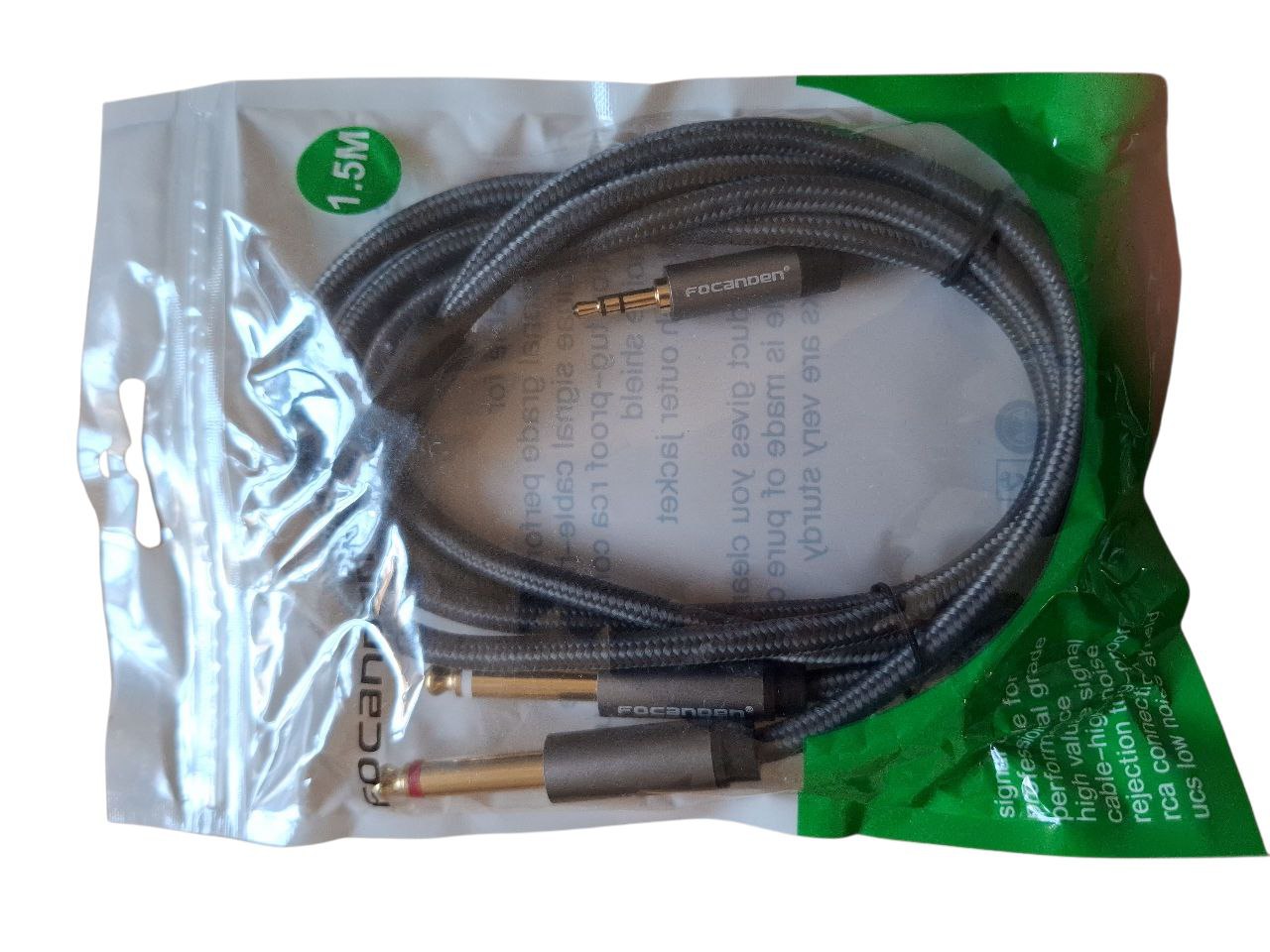AUX KABEL TO JEK 2X FOCANDEN 1.5M