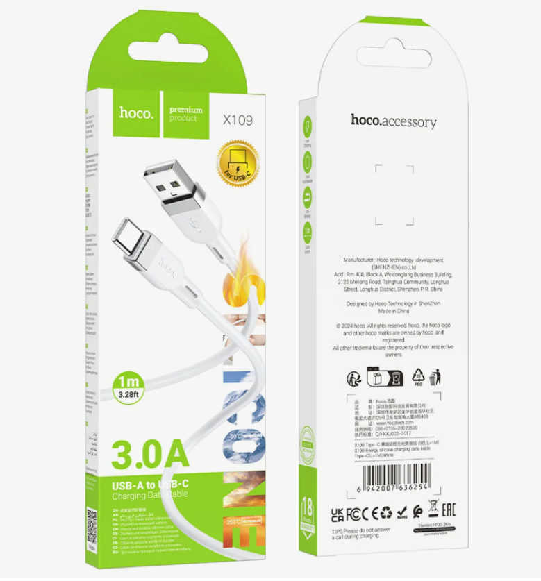 USB KABEL TYPE-C HOCO X109 1M