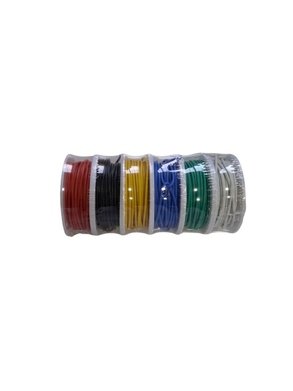 KABEL 1007 22AWG 10M 6COLLAR