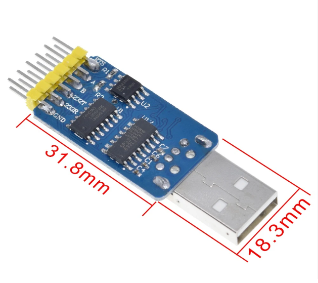 PREOBRAZOVATEL TZT USB CP2102 TO TTL  RS232 USB TTL RS485 6IN1