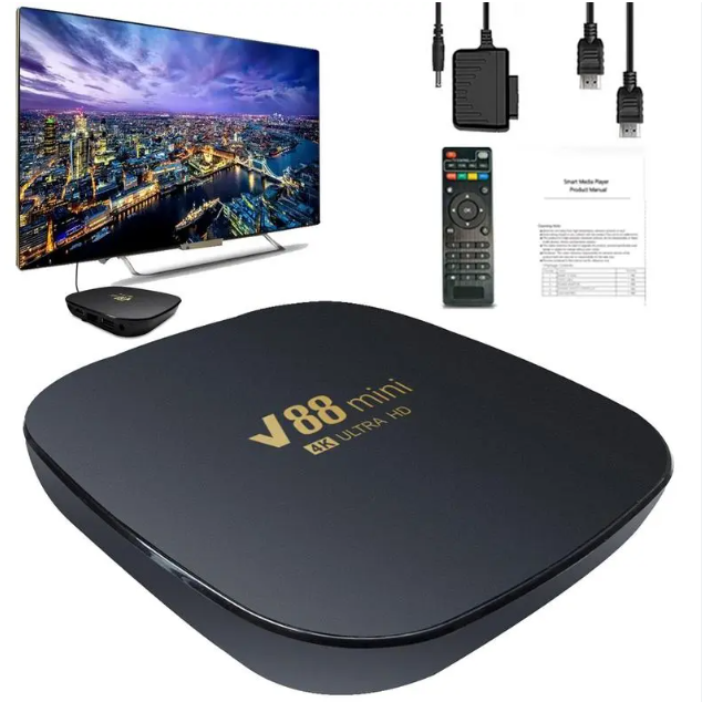 TV BOX V88 MINI 4+64GB Q96