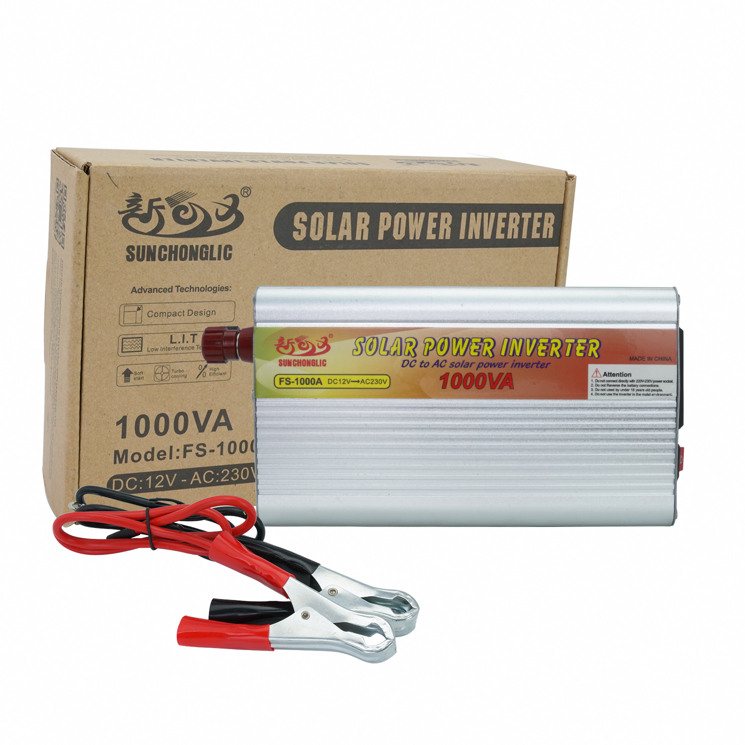 INVERTOR SUNCHONGLIC 12V-220V 1000W